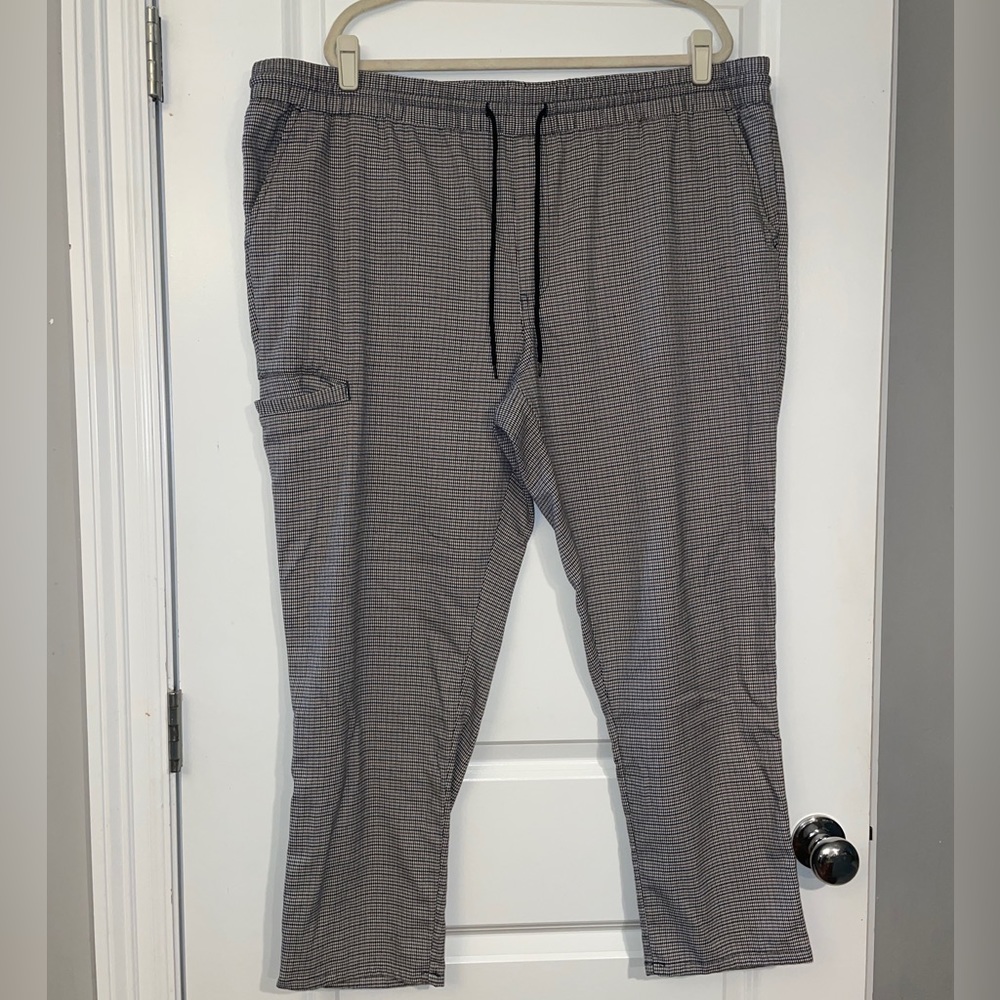 Original Use Houndstooth Brown white and Green joggers